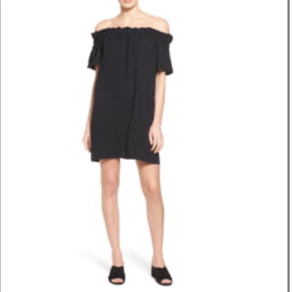 Pleione Off Shoulder Dress Yellow
